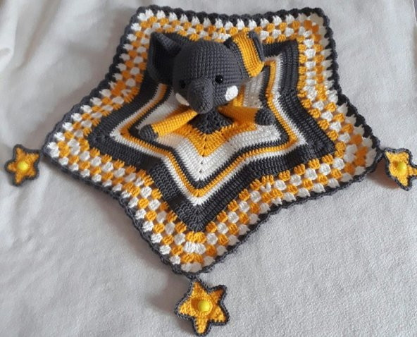 Tontiş Fil Uyku Arkadaşı Amigurumi Organik Oyuncak - 1