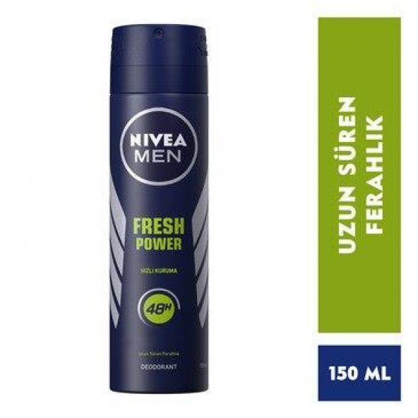 Nivea Men Deo Sprey Fresh Power 150 ml Erkek