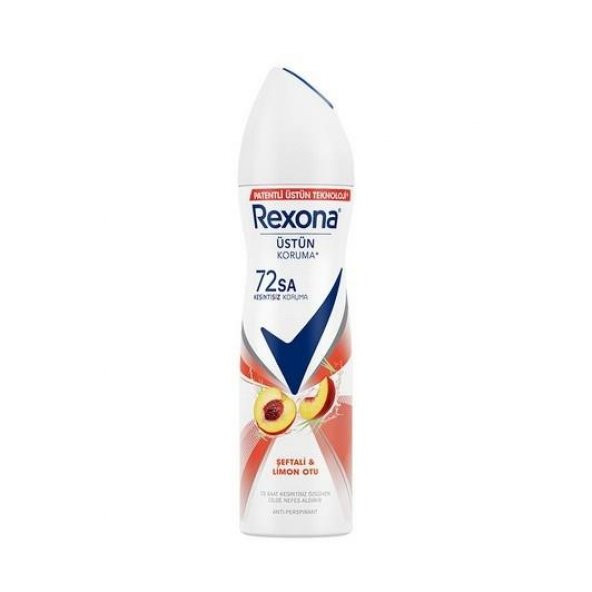 Rexona Women Deo 150 ml Şeftali & Limon Otu Üstün Koruma 72 Saat