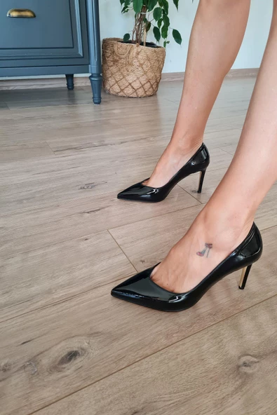 036 468 Topukla Kadın Sivri Burun 8 cm Topuklu Klasik Stiletto - 9