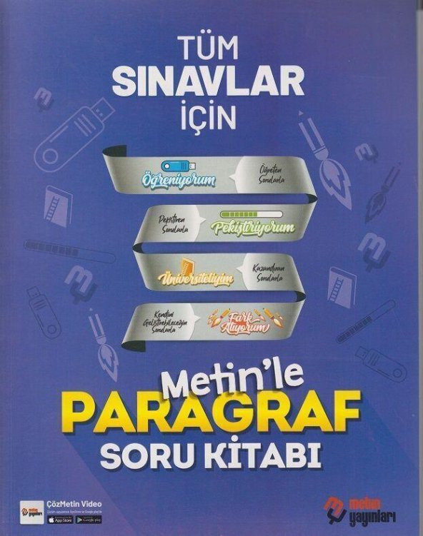 Tüm Sınavlar İçin Metinle Paragraf Soru Kitabı Metin Yayınları