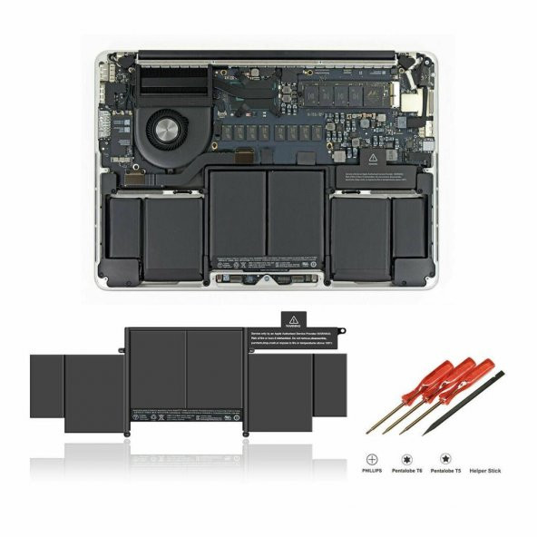 Apple MacBook Pro A1502 13.3" 2015 yılı Batarya Apple Pili