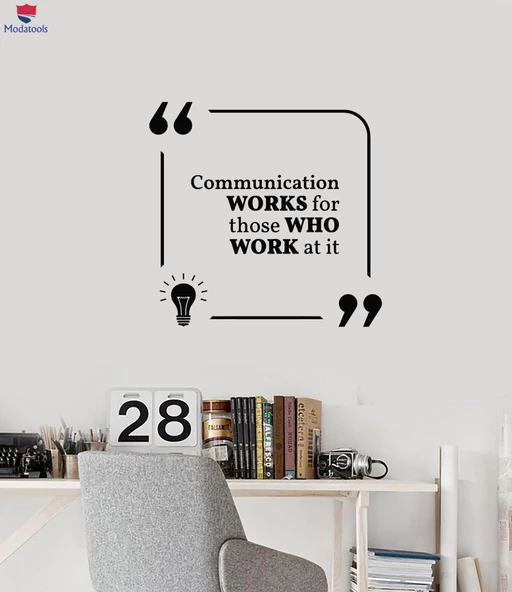 Oturma Odası, Ofis, Dükkan Duvar Sticker Motivasyonel Alıntı İletişim Çalışmaları Ekip Çalışması Etiketler