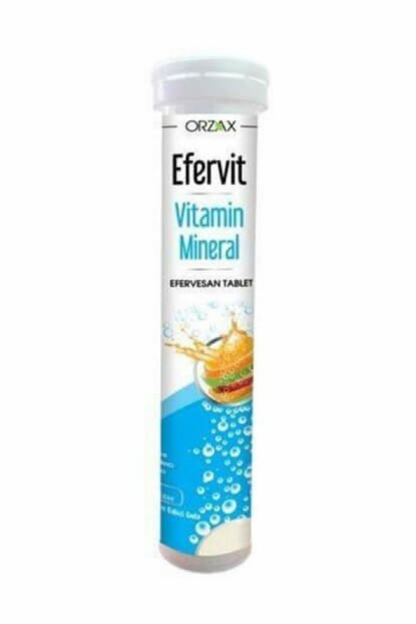 Orzax Efervit Multivitamin ve Mineral 20 Tablet