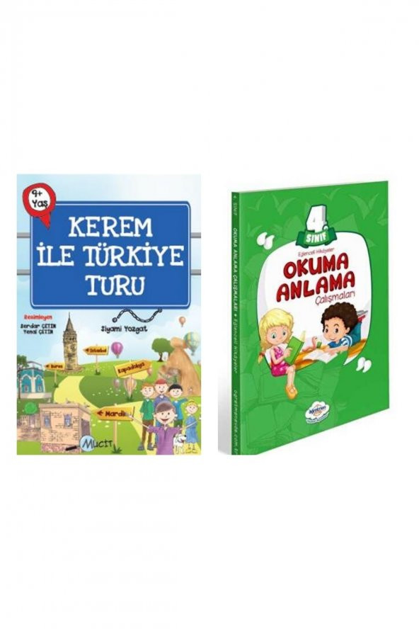 Kerem Ile Türkiye Turu Hikaye Seti+ 4. Sınıf Okuma Anlama Çalışmaları