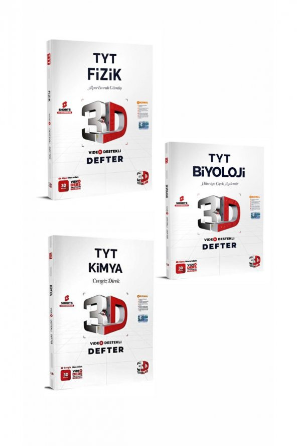 TYT FİZİK-KİMYA-BİYOLOJİ DEFTER