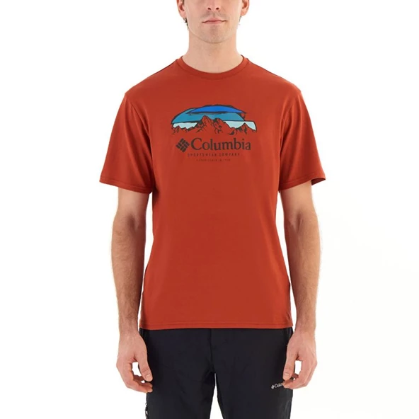 Columbia CSC Hikers Haven Erkek Kisa Kollu T-Shirt Turuncu CS0336-636