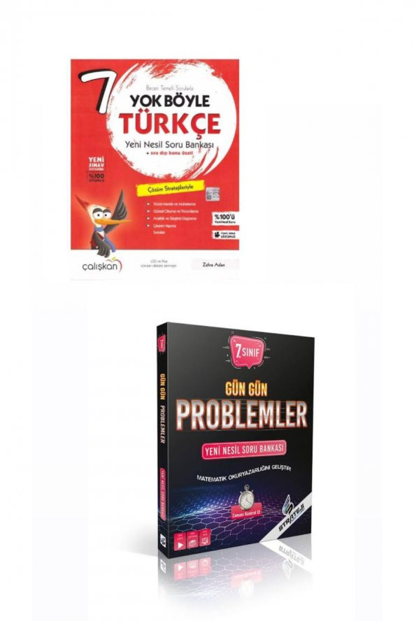 7.sınıf Türkçe-gün Gün Problemler Soru Bankası