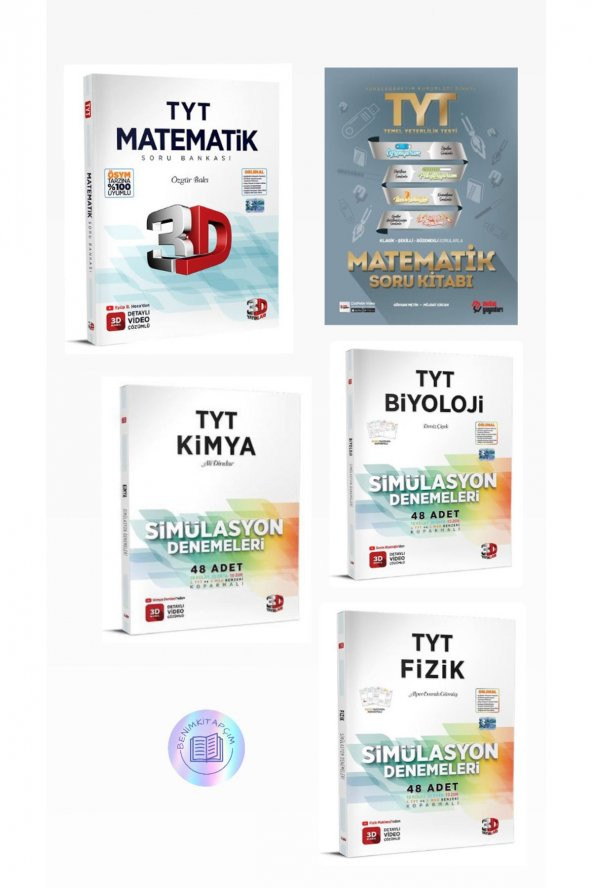 Tyt Matematik Soru Kitabı & Fizik & Kimya & Biyoloji Denemeler