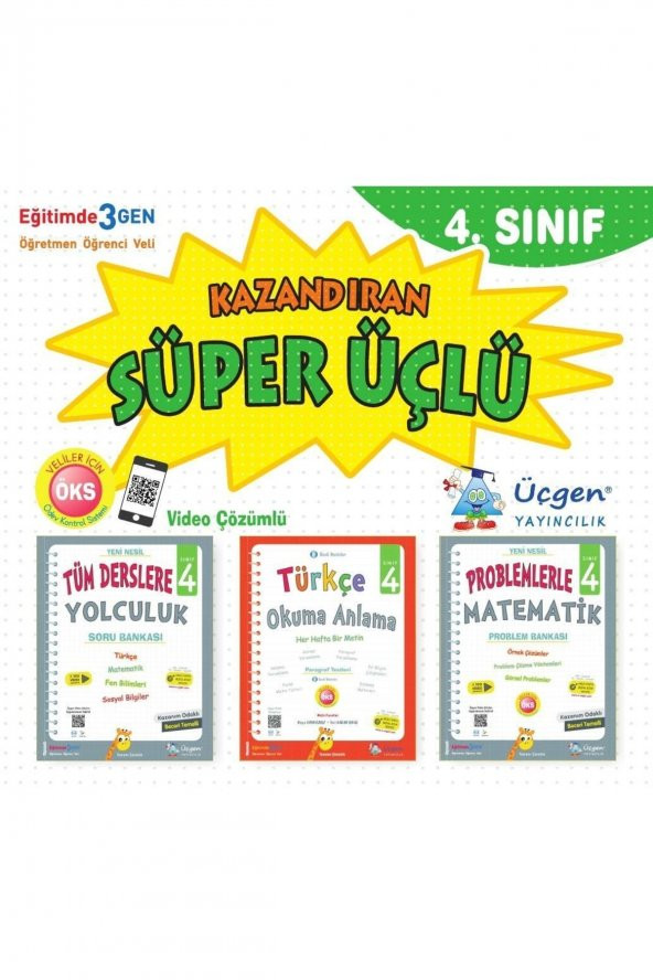 4. Sınıf Süper Üçlü - Kazandıran Kitaplar
