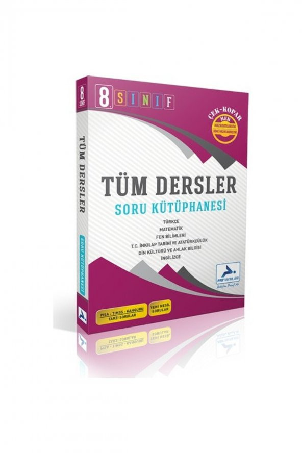 8. Sınıf Tüm Dersler Soru Kütüphanesi Çek Kopar