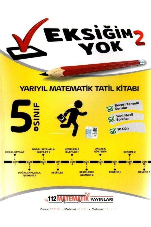 5. Sınıf Matematik Eksiğim Yok 2. Yarıyıl Tatil Kitabı Klp