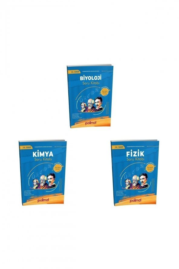 Polimat Yayınları 10. Sınıf Fizik Kimya Biyoloji Video Çözümlü Soru Bankası Set
