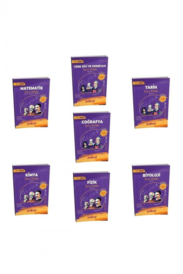 Polimat Yayınları 11. Sınıf Video Çözümlü Tüm Dersler Soru Bankası Set ürün görseli 1