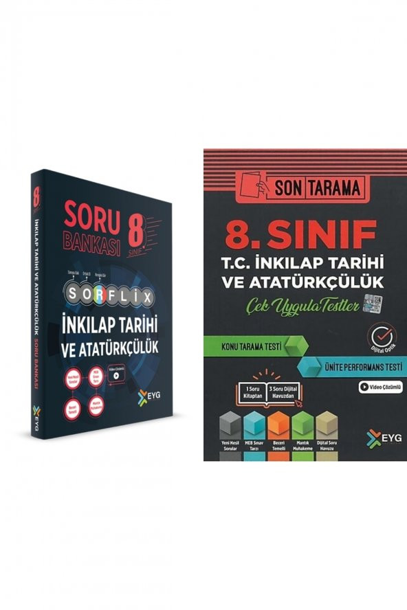 8. Sınıf T.c. Inkılap Tarihi Ve Atatürkçülük Soru Bankası+çek Uygula Testleri ürün görseli 1