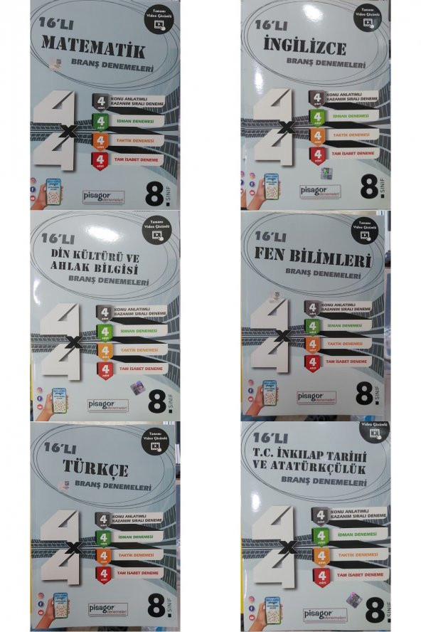 Yayınları - 2022 Yeni Müfredat Kitapları Pisagor Lgs Denemesi ürün görseli 1