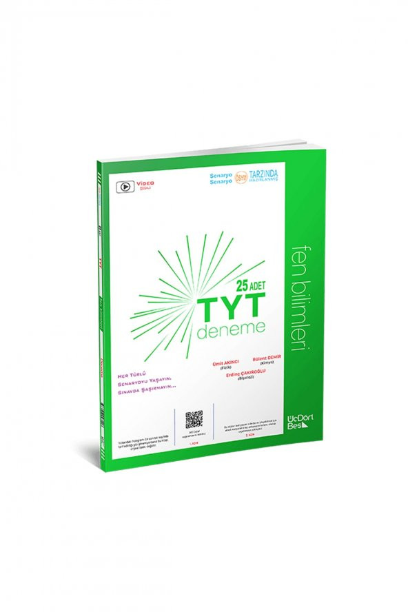 Üç Dört Beş Yayınları 2023 Model Tyt Fen Bilimleri 25 Deneme ürün görseli 1