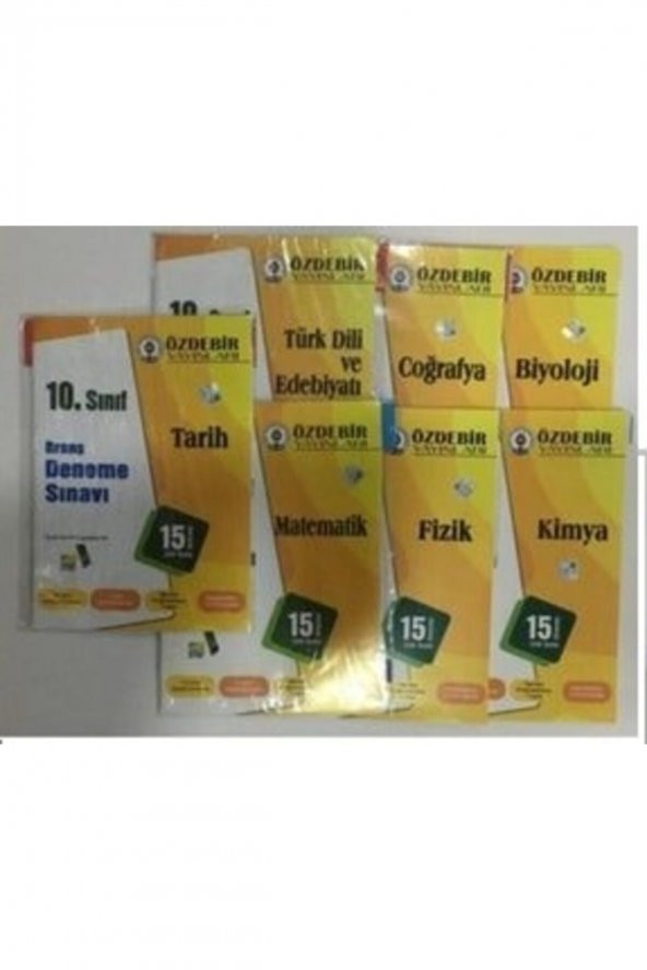 10.sınıf Branş Deneme Sınavı 7 Ders Bir Paket Özdebir Yayınları