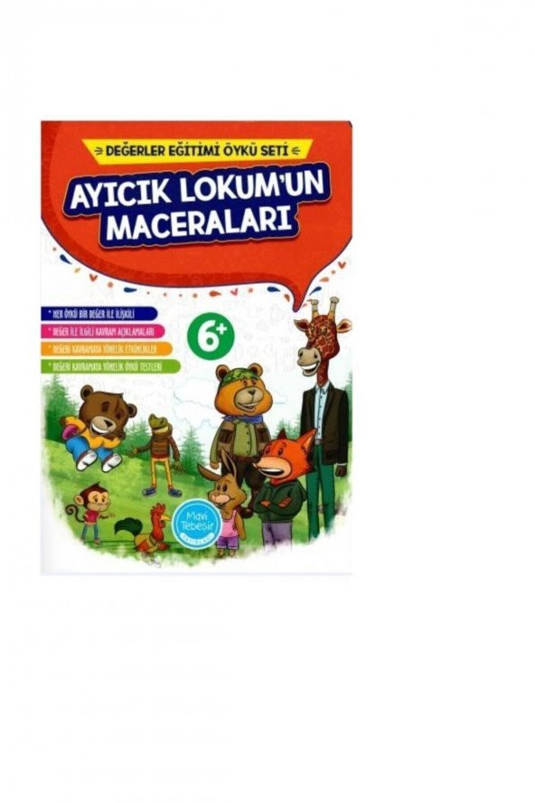 Mavi Tebeşir Ayıcık Lokumun Maceraları Öykü Seti 10 Kitap