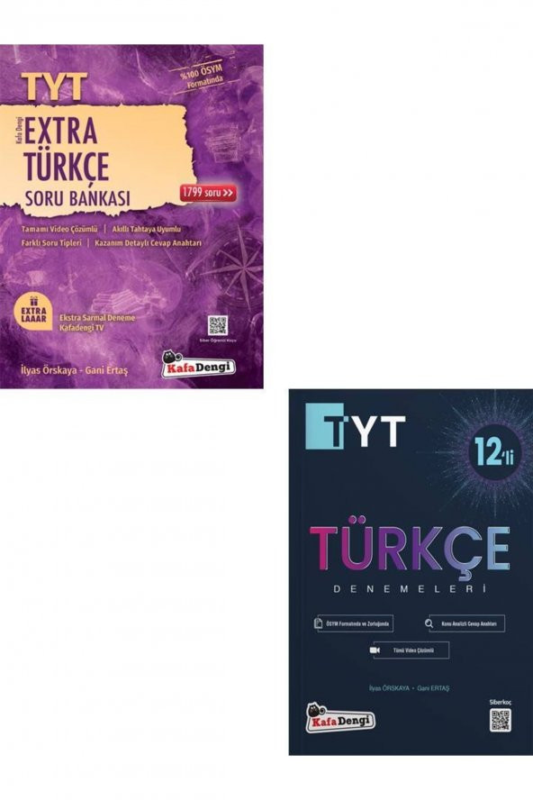 Tyt Extra Türkçe Soru Bankası + Tyt Türkçe 12li Deneme
