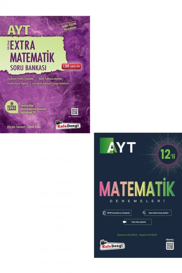 Ayt Extra Matematik Soru Bankası+ayt Matematik 12 Li Deneme ürün görseli 1