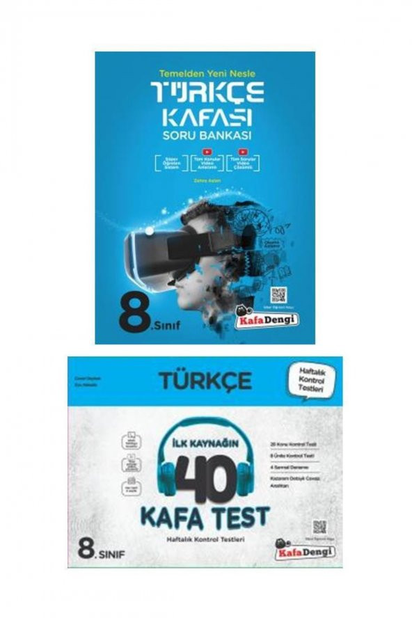 8.sınıf Türkçe Kafası Soru Bankası+8. Sınıf Türkçe 40 Kafa Test
