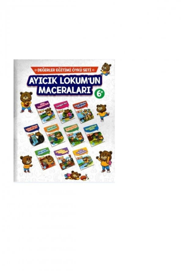 Mavi Tebeşir Ayıcık Lokumun Maceraları Öykü Seti 10 Kitap - 2
