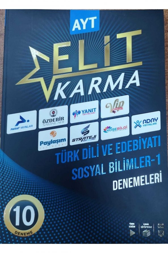 Karma Yayınları Ayt Edebiyat Sosyal -1 Deneme 2023