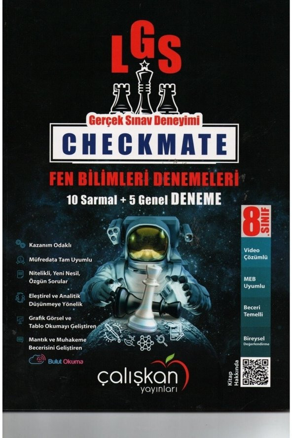 Çalışkan 8. Sınıf Checkmate Fen Bilimleri Branş Denemeleri (10 Sarmal+5 Genel)