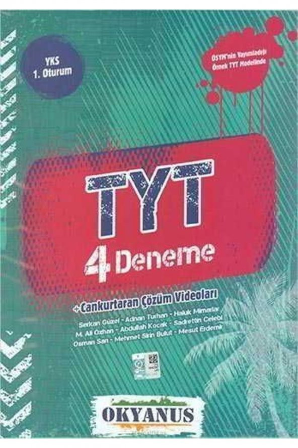 Okyanus Tyt 4lü Deneme ( Yks  1. Otr ) - 2