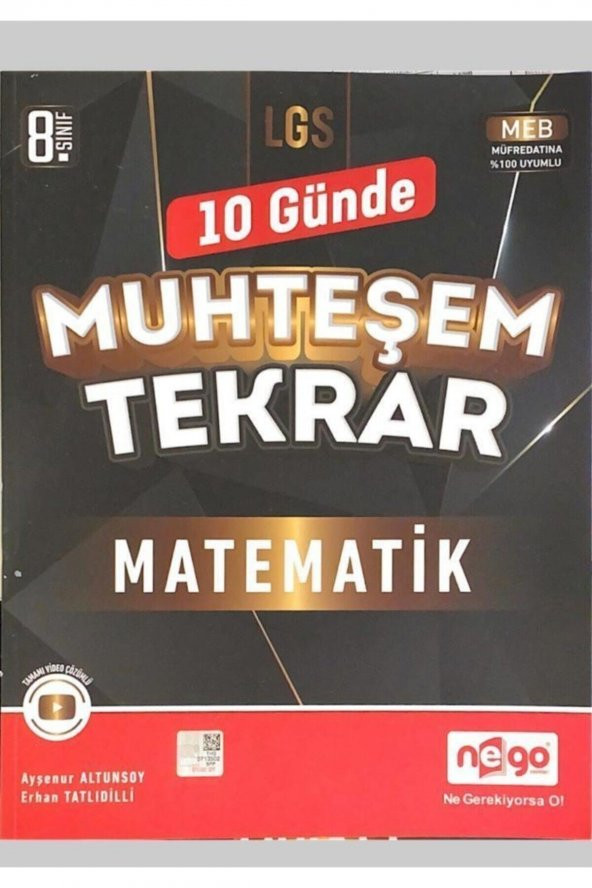 Nego 8. Sınıf Matematik Muhteşem Tamtekrar