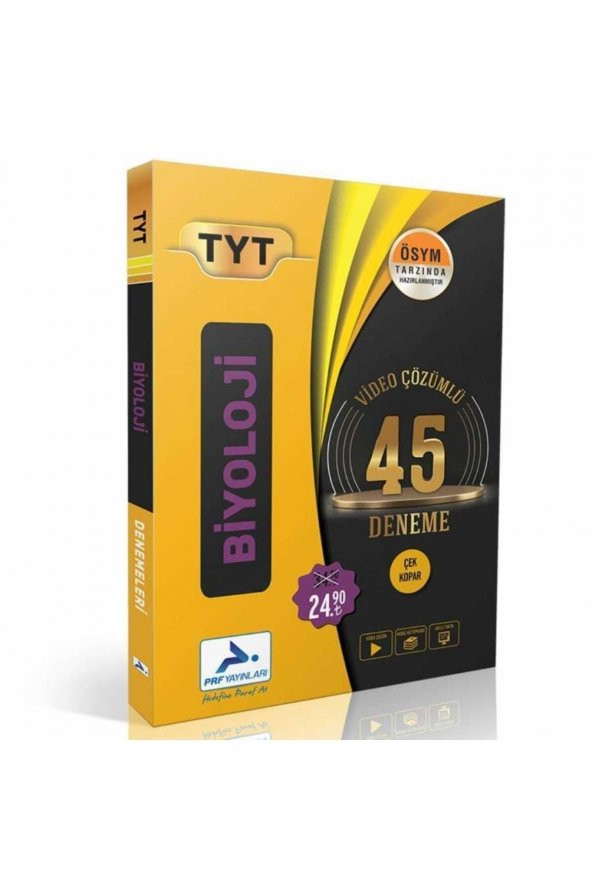 Paraf Yayınları Tyt Biyoloji 45 Deneme - 2