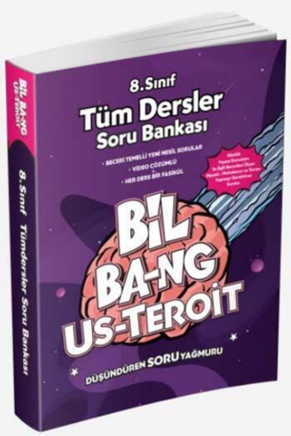 Ünlü Yayınları 8. Sınıf Us-teroit Tüm Dersler Soru Bankası ürün görseli 1