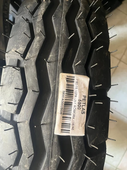 PETLAS 7.50-16 10PR UN1 RÖMORK LASTİĞİ 10 kat 2024 ÜRETİM - 2