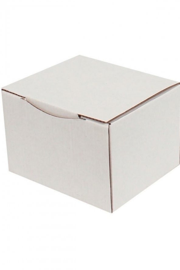 Beyaz Kilitli Kargo Kutusu  Ebat 12,5x10,5x8 Cm (100 Adet)