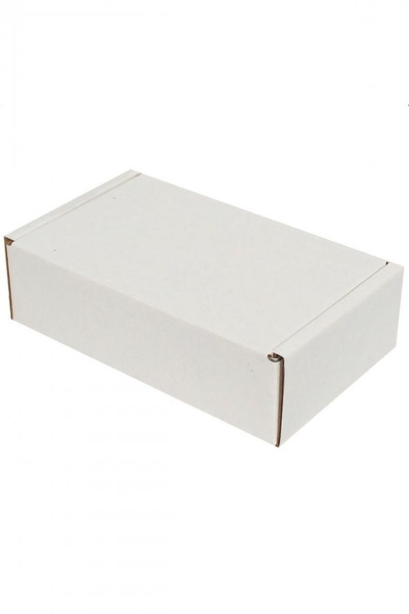 Beyaz Kilitli Kargo Kutusu  Ebat 16x8x3 Cm (100 Adet) - 2