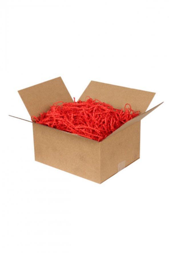 Zigzag Kağıt Dolgu Malzemesi Kırmızı Renk (1 Paket=250 Gram)