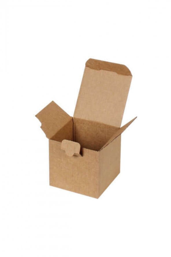 Kraft Kilitli Kargo Kutusu  Ebat 8x8x8 Cm (100 ADET) - 3