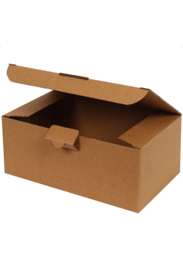 Kraft Kilitli Kargo Kutusu  Ebat 20x12x8 Cm (100 ADET)
