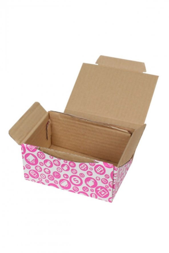 Pembe Kilitli Kargo Kutusu  Ebat 15,5x11x7,5 Cm (100 ADET)