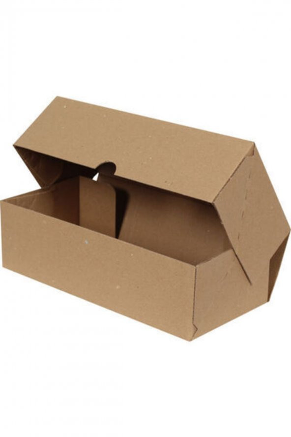 Kraft Kargo Kutusu-100 Adet (20x13x7,5 Cm-kilitli Kutu) - 1