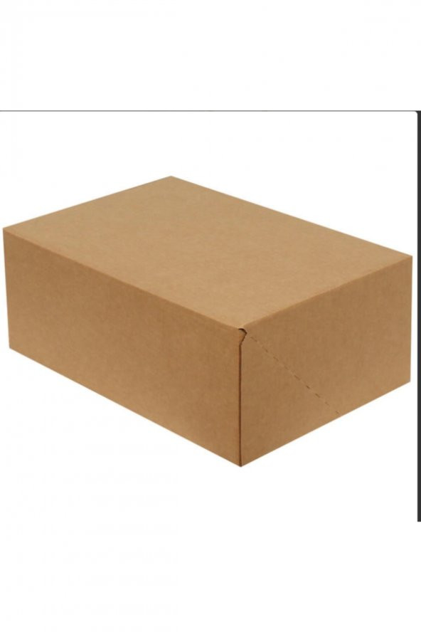 Kraft Kilitli Kargo Kutusu (testliner)  Ebat 35x24x14 Cm (100 Adet) - 2