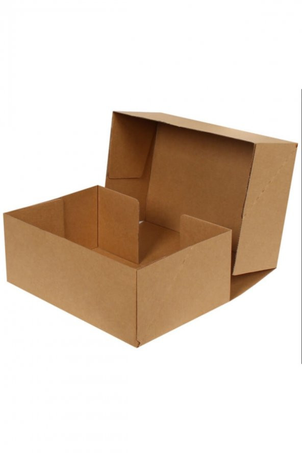 Kraft Kilitli Kargo Kutusu (testliner)  Ebat 35x24x14 Cm (100 Adet) - 3