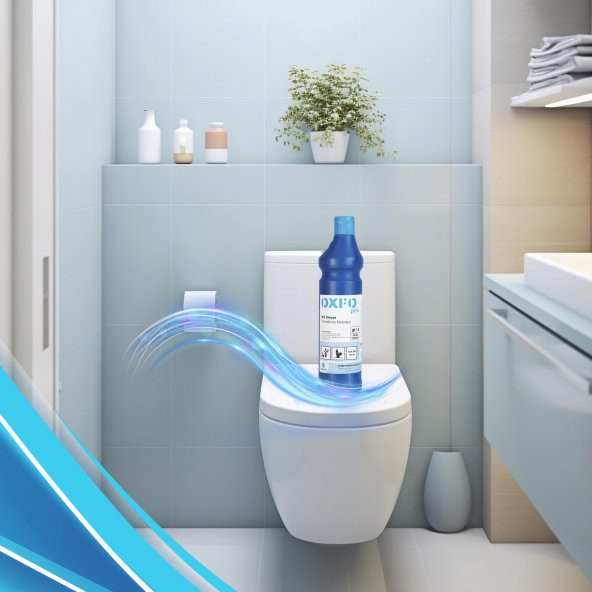 OXFOPRO WC KLOZET,TUVALET TAŞI,PİSUAR VS. İÇİN PROFESYONEL TEMİZLİK VE BAKIM JELİ 750 ML - 5