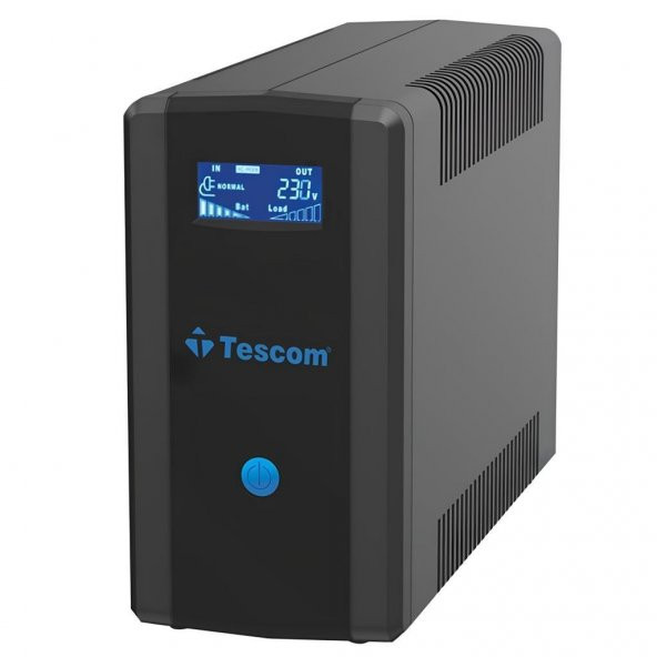 Tescom Leo+ 1500VA 900W LCD (2x 12V 9Ah) LCD 5-10dk Line Interactive UPS - Kesintisiz Güç Kaynağı
