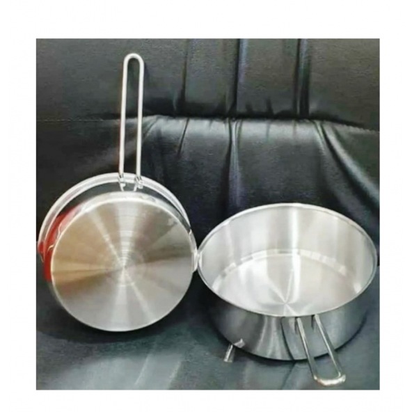 2 li 430 Kalite Çelik Kaçerola Sütlük Ve Sosluk 14-14 cm Yumurta Haşlama - 2