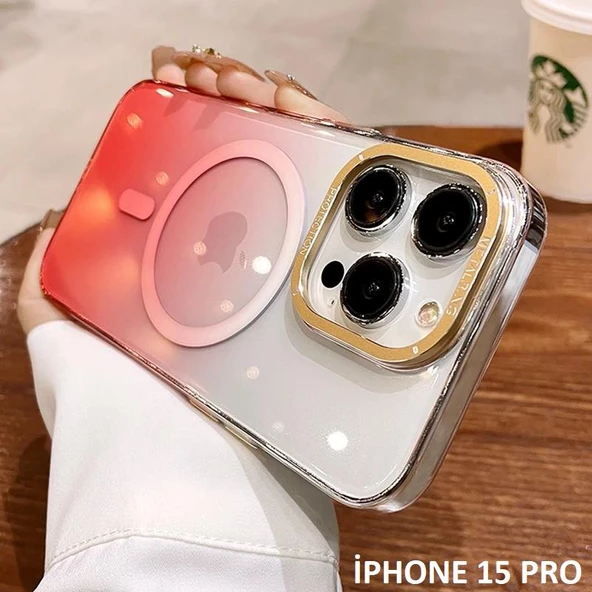 İphone 15 Pro Pixel Sert Magsafe Uyumlu Telefon Kılıfı - Resim 2