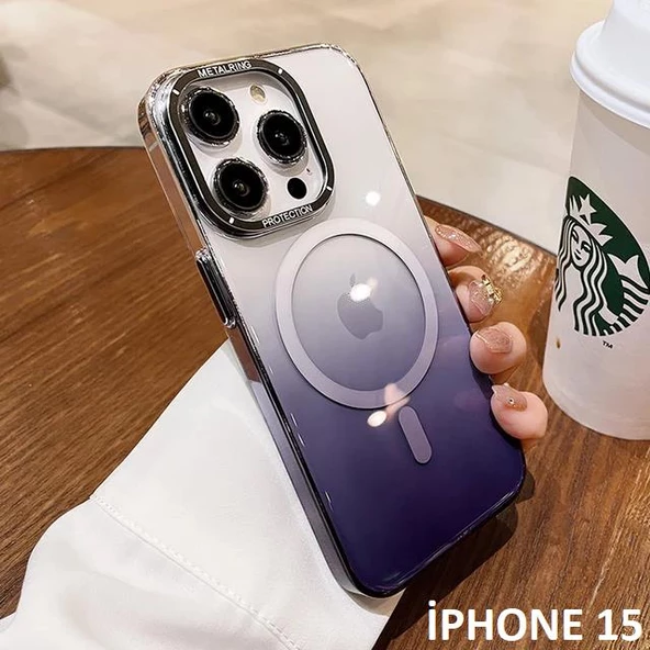 İphone 15 Pixel Sert Magsafe Uyumlu Telefon Kılıfı - Resim 7