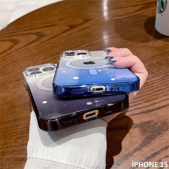 İphone 15 Pixel Sert Magsafe Uyumlu Telefon Kılıfı - Resim 8