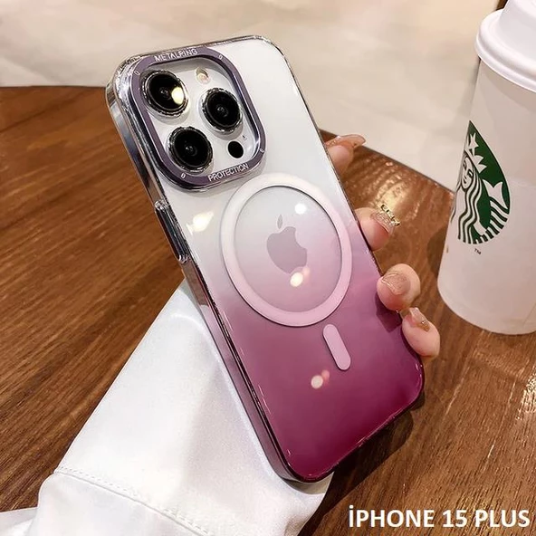 İphone 15 Plus Pixel Sert Magsafe Uyumlu Telefon Kılıfı - Resim 9
